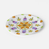 süße Monster-Papierteller Pappteller (Schrägansicht)