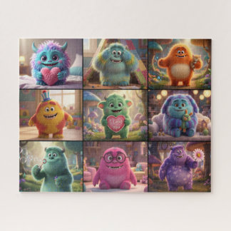 Süße Monster-Puzzle Puzzle