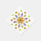 süße Monster Serviette (Ecke)