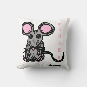 Süße Mooska-Maus-Kissen - Lila Kissen