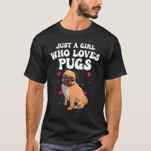 Süße Mops-Designs für Frauen Mädchen Haustier Hund T-Shirt
