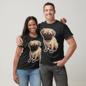 Süße Mops-Hund T-Shirt (Unisex)