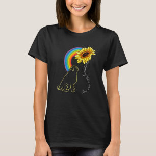 Süße Mops-Hunde sind mein Sonnenschein Sonnenblume T-Shirt