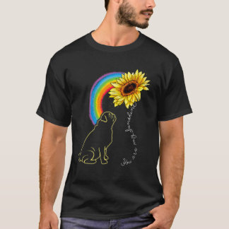 Süße Mops-Hunde sind mein Sonnenschein Sonnenblume T-Shirt