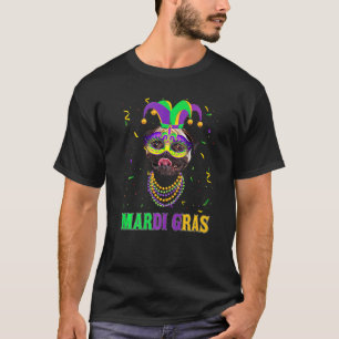 Süße Mops-Hundliebhaber Mardi Gras Karneval Party T-Shirt