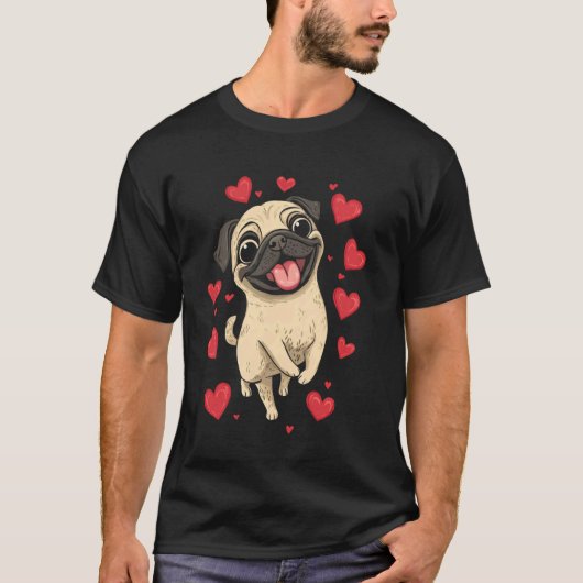 Süße Mops-Kinder T-Shirt (Vorderseite)