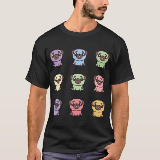 Süße Mops-Packung 2 T-Shirt (Vorderseite)