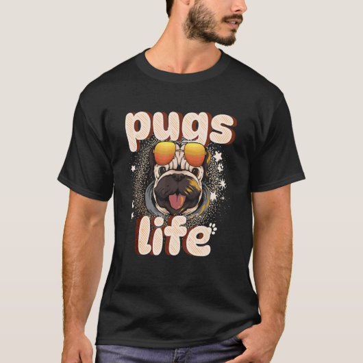 Süße Möpse Leben Mops Hunde T-Shirt (Vorderseite)