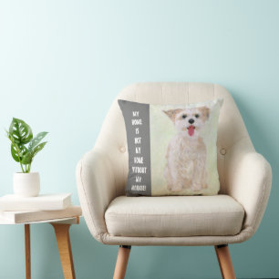 Süße Morkie Heim Kissenhülle Kissen