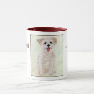 Süße Morkie-Hund-Tasse Tasse