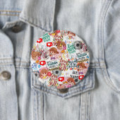 Süße Motivation – Positives Zitat Kawaii  Button (Beispiel)
