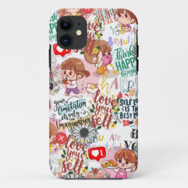 Süße Motivations-Positive-Zitat Kawaii Case-Mate iPhone Hülle