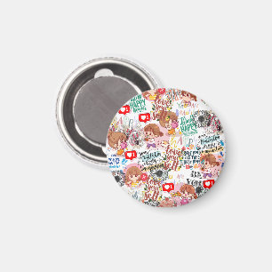 Süße Motivations-Positive Zitate Kawaii Magnet