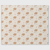 Süße müde Capybara Geschenkpapier (Flach)