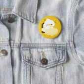 Süße müde Ente Button (Beispiel)