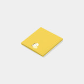 Süße müde Ente Post-it Klebezettel (angewinkelt)