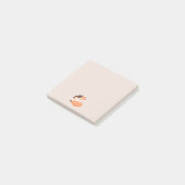 Süße müde Tortie-Katze Post-it Klebezettel (angewinkelt)
