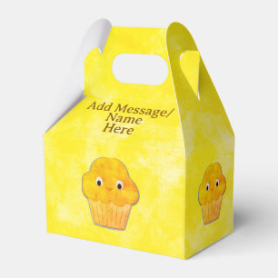 Süße Muffin-Zeichnung mit individuellem Namen Geschenkschachtel