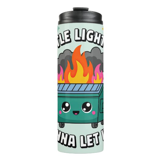 Süße Müllcontainer-Feuer Thermosbecher (Vorderseite)