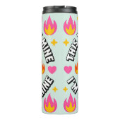 Süße Müllcontainer-Feuer Thermosbecher (Rückseite)