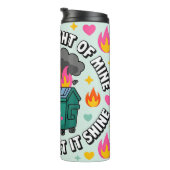 Süße Müllcontainer-Feuer Thermosbecher (Nach rechts gedreht)