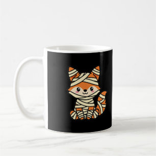 Süße Mumien-Fuchsin Halloween Kaffeetasse