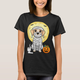 Süße Mumien-Hund Halloween Vollmond Welpe Streich  T-Shirt