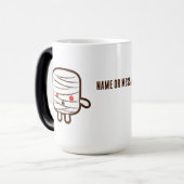 Süße Mumien-Marshmallows Halloween Verwandlungstasse (Vorderseite Links)