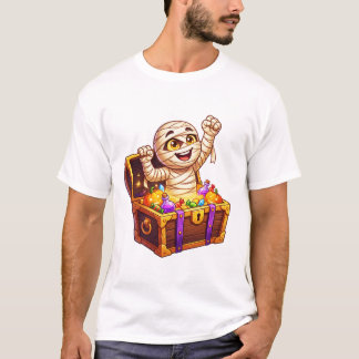 Süße Mumien-Schatztruhe Halloween-Süßigkeiten oder T-Shirt