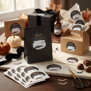 Süße Mumienkatze Halloween Runder Aufkleber