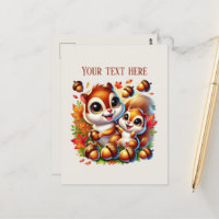 Süße Mummy Baby Eichhörnchen Text hinzufügen