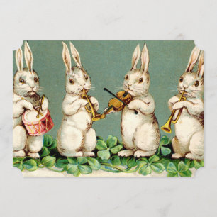 Süße musikalische Osterhasen-Osterbrunch Einladung