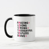 Süße Mutter Definitions-Wortkunst Tasse (Links)