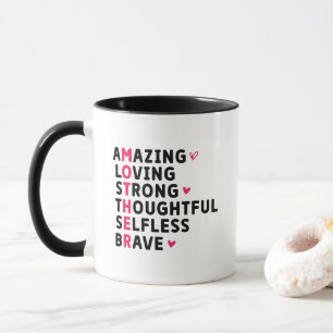 Süße Mutter Definitions-Wortkunst Tasse