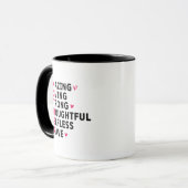 Süße Mutter Definitions-Wortkunst Tasse (Vorderseite Links)