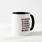 Süße Mutter Definitions-Wortkunst Tasse (VorderseiteRechts)
