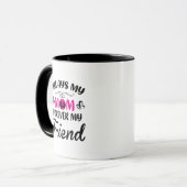 Süße Mutter Freund Wortkunst Tasse (Vorderseite Links)