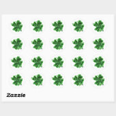 Süße Mutter Glücklicher Vater St. Patrick's Day Runder Aufkleber (Blatt)