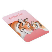 Süße Mutter-und Baby-Tiger-Magnet Magnet (Rechte Seite)