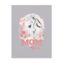 Süße Mutter und Kind Wasserfarben Rosen "Beste Mam