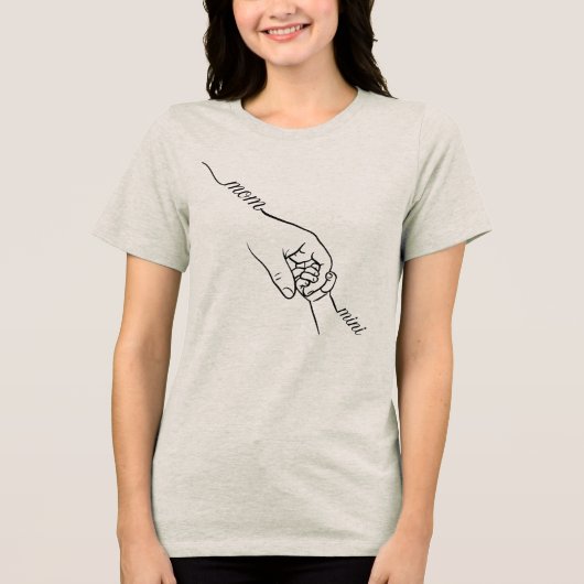 süße Mutter und Tochterliebe Tri-Blend Shirt (Vorderseite)