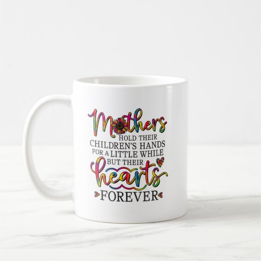 Süße Mutter Wortkunst Kaffeetasse (Links)
