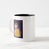 Süße Mutterliebe-Illustration Tasse (Vorderseite Links)