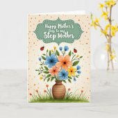Süße Muttertags-Blumenvase-Karte Karte (Gelbe Blume)