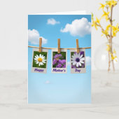 Süße Muttertags-Fotodisplay-Karte Karte (Gelbe Blume)