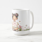 Süße Muttertags-Kind-Kunst-Tasse Kaffeetasse (VorderseiteRechts)