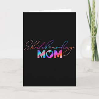 Süße Muttertags-Regenbogen-Skateboard-Mama Karte