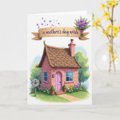 Süße Muttertagskartenhütte Karte (Gelbe Blume)