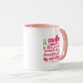 Süße Mutti Blumen Wortkunst Tasse (VorderseiteRechts)