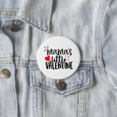 Süße Mutti kleines Valentinsherz Button (Beispiel)